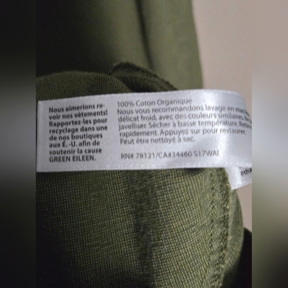 Eileen Fisher 100% Organic Cotton Sheath Shift Dress Quiet Luxury, Med Petite - Picture 3 of 4